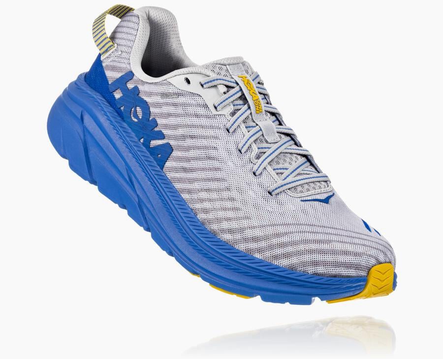 Hoka One One Running Shoes Mens Grey/Blue - Rincon - 68412VOGA